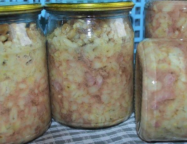 Как законсервировать кашу с мясом в домашних условиях