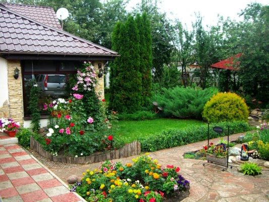 Березы, ручей и баня: 54 идеи оформления сада в русском стиле