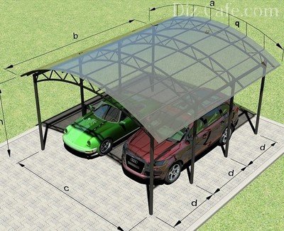 Как сделать навес из поликарбоната: обустроить крытую площадку для дачи