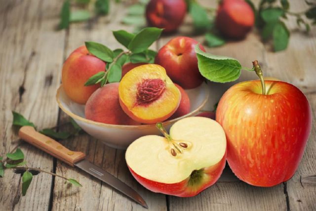 Рецепты приготовления варенья из яблок и персиков на зиму